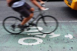 Postmates attracts collegians to fuel its New York courier crew. (Spencer Platt/Getty Images)