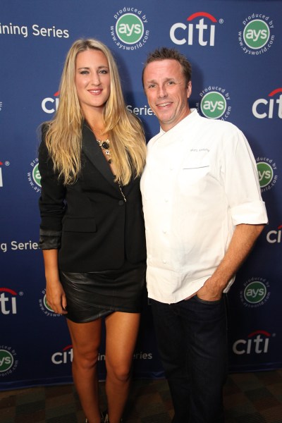 Mr. Murphy with tennis player Victoria Azarenka. (Photo via Getty)