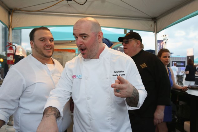 Chris Santos. Photo by Aaron Davidson/Getty Images for Food Network SoBe Wine & Food Festival