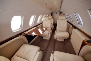 One of JetSuite's six-person private jets. (Jessica Ambats)