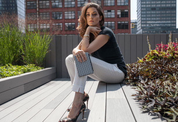 Alexandra Chemla (Photo by Aaron Adler for New York Observer, Makeup by Sandy Linter for Lancôme at the Rita Hazan Salon)