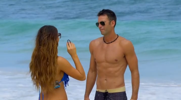 "I am SO over Marquel, and SO into Robert now. Also, wtf is up with your awkward waist tan line?"