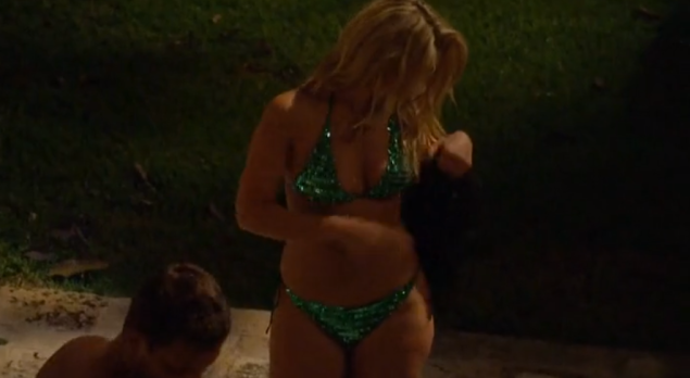 "But I wore this seizure-inducing sequined bikini for you!"