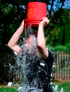 The ALS Ice Bucket Challenge. (Wikipedia)