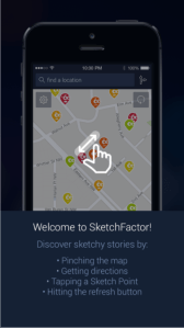 The SketchFactor app alerts users to so-called "sketchy" neighborhoods 
