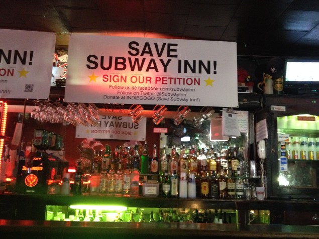 Subway Inn launches the "Save Subway Inn" campaign in a fight to stay open. (Photo by Emma Hernandez)
