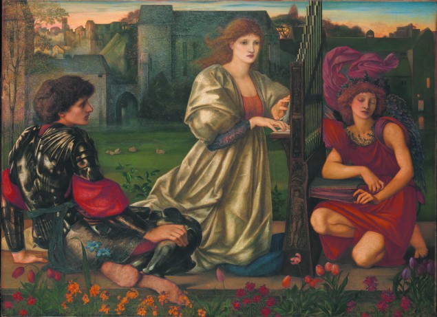 The Love Song (1868–77), Sir Edward Burne-Jones. (Courtesy the Metropolitan Museum of Art) 