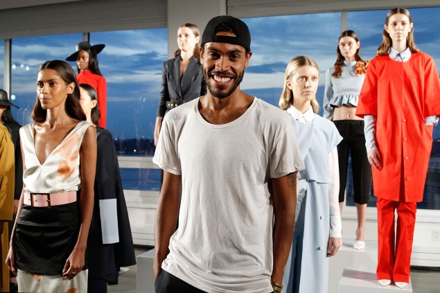 Mr. Harbison at his SS2015 presentation. (Photo via Getty)