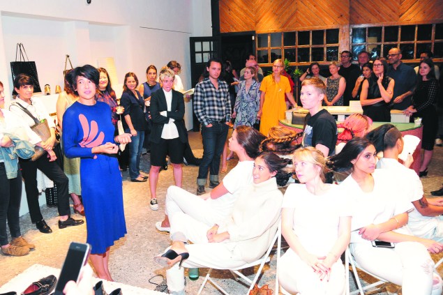 Leanne Shapton at the book party for Women in Clothes.