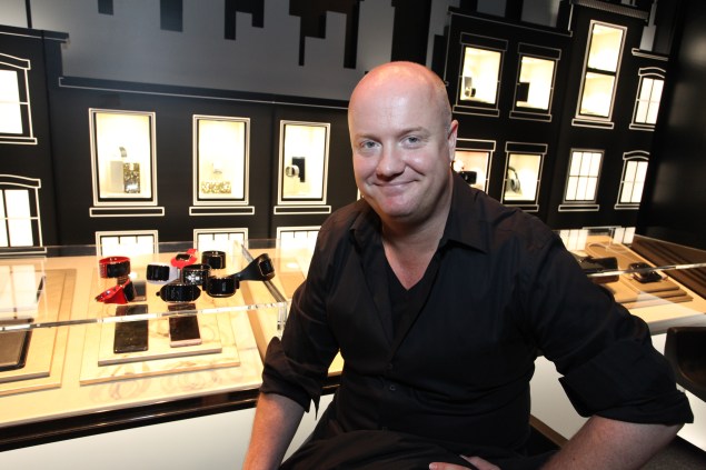 Andreas Melbostad in Samsung's Lincoln Center lounge during Fashion Week. (Photo via Devries Global)