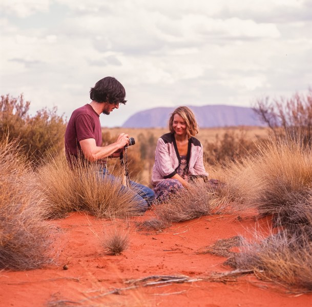 Adam Driver and Mia Wasikowska in Tracks.