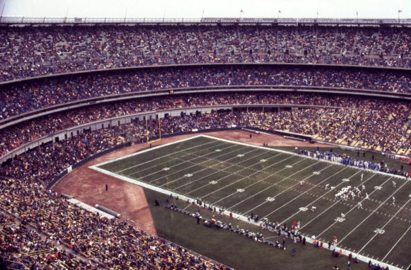 The New York Jets at Shea Stadium in 1976. (Photo by Olen Collection/Diamond Images/Getty Images)