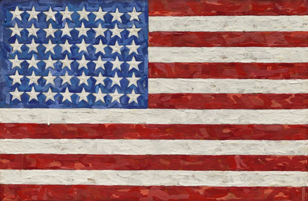 Jasper Johns, Flag, 1983. (Courtesy Sotheby's) 
