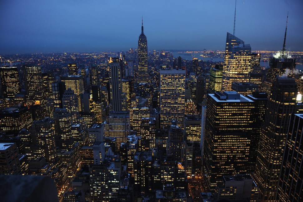 New York City, Top of the Rock, 2010.  (Photo by Theo Wargo/Getty Images for TIVO)