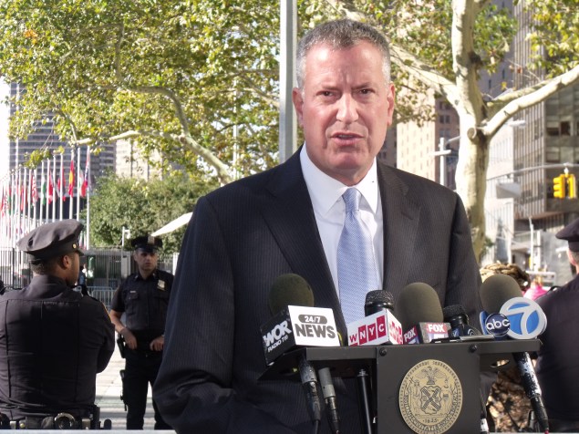 Mayor Bill de Blasio. (Photo: Jillian Jorgensen)