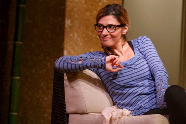 Callie Thorne in The Money Shot. (Photo by Joan Marcus)