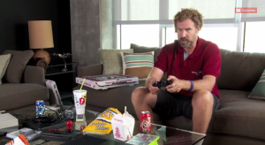 You, Will Ferrell and that bag of chips (Screengrab: Youtube).