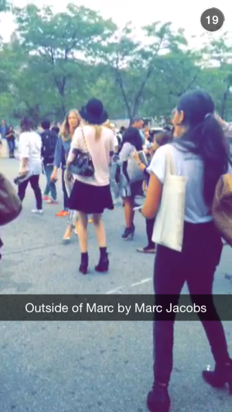 Another video still. (Screengrab via Snapchat)