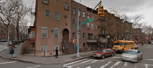 A street in the Brooklyn neighborhood where the flyers were discovered. (Screengrab: Google Maps)