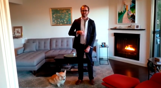 Lookin' stylish, sir. (Screengrab: YouTube)