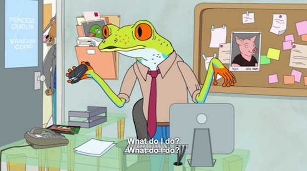 We were once all Charlie the Frog Intern. (Netflix)