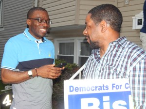 Holley allies Azuka, left, and Kyle Little.