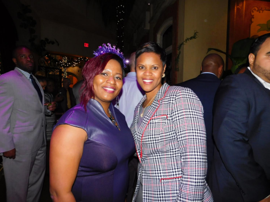 Senator Shavonda Sumter (D-35) and her Chief of Staff Judith Fenelus