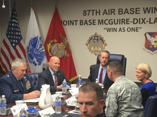 MacArthur and Thornberry on Friday's tour of the joint base