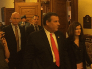 Christie's exit after Tuesday's address
