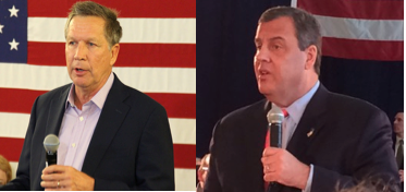 Kasich and Christie are both governors vying for the Republican nomination. 