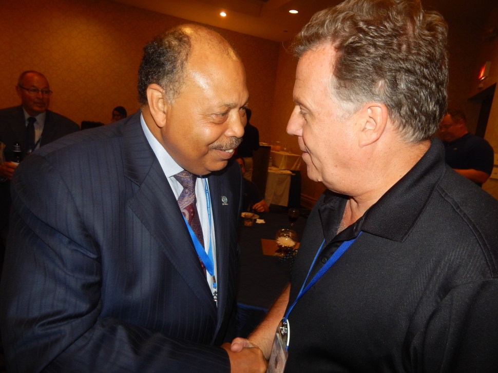 Currie with attorney Lou Magazzu.