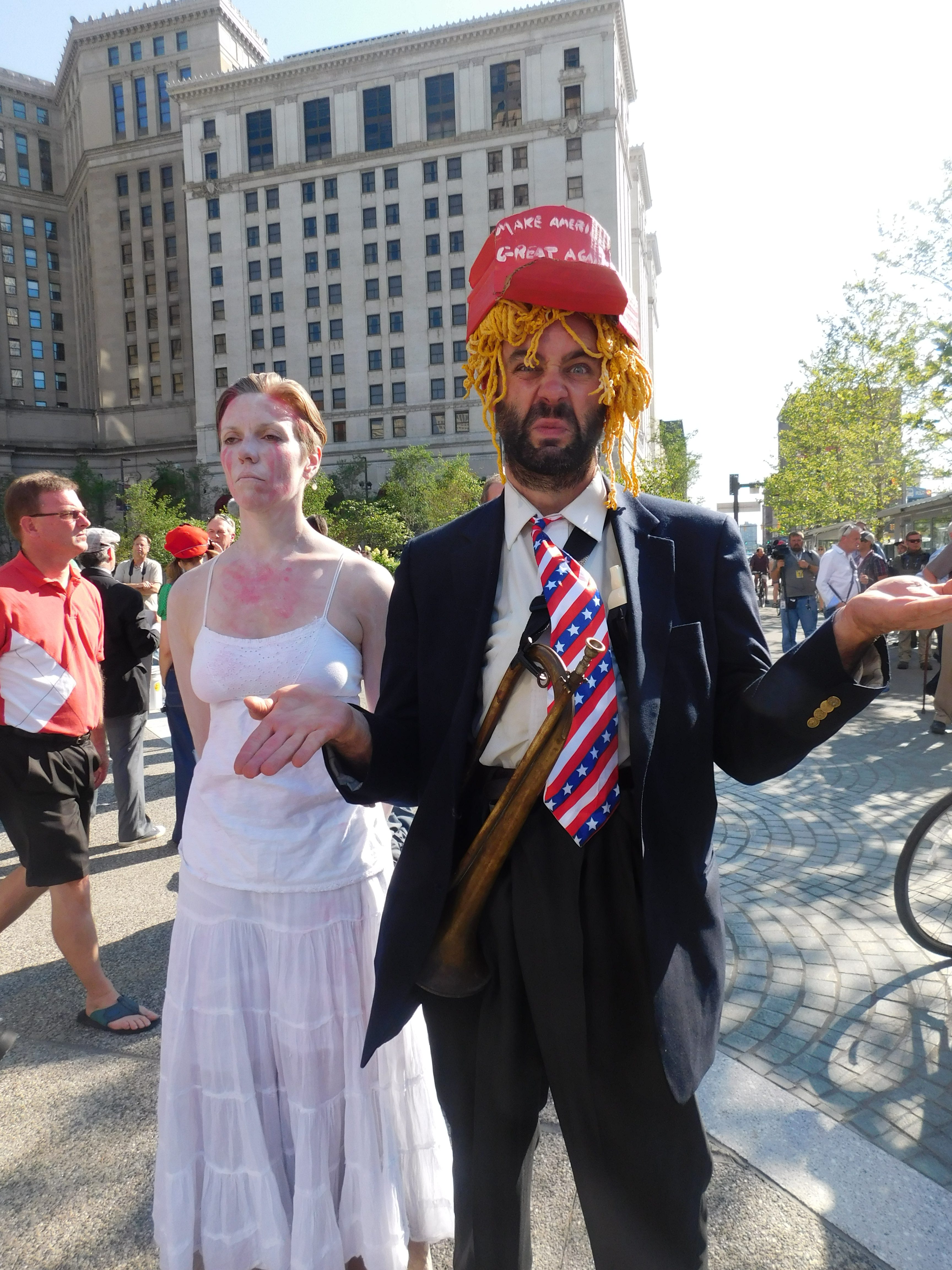 People in costume could be found around Cleveland.