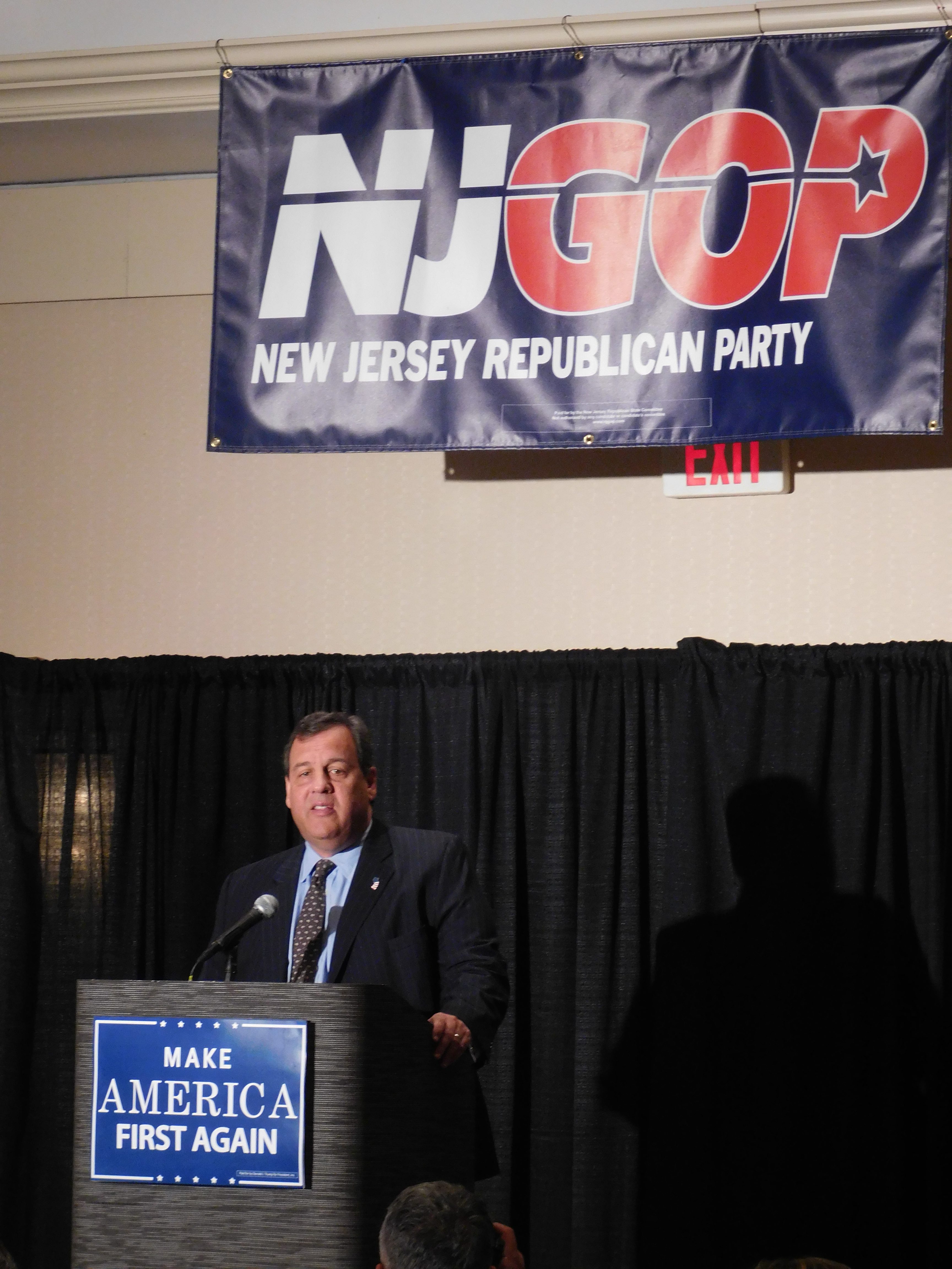 Christie addressed the NJGOP delegation in Ohio.