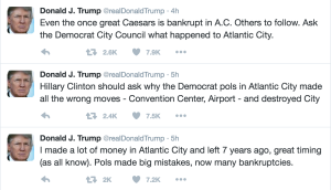 Trump was quick to preempt Clinton's criticisms Wednesday morning