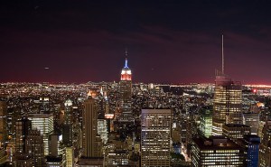 nyc night skyline Council Turns Out the Lights, Saving City from Global Warming