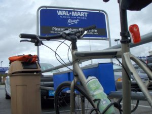 wal mart bike rack1 Poll: Give Us Your Tired, Your Bike Lanes, Your Walmart (Update: Bikers Brag)