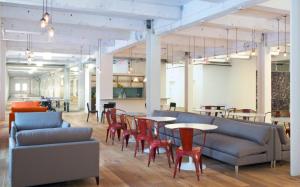 One of the large, open layouts office spaces at 229 West 43rd Street--the New York Times Building. (photo courtesy of Newmark Grubb Knight Frank PR).