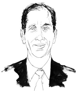 A sketch of David Winoker.