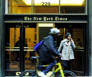 Former AIG Head Reportedly Considering New York Times Takeover