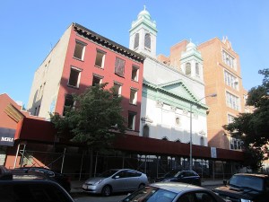 The Mary Help of Christians building, center. (Credit: EV Grieve)