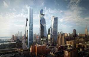 A rendering of Hudson Yards