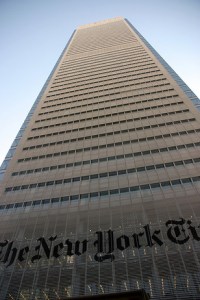 new york times building New York Times Leasing Floor As Part of Restacking Effort 