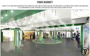 Rendering of the Turn-Style marketplace