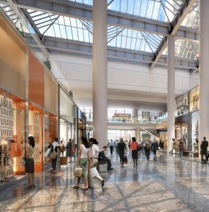 An interior rendering of the retail space at Brookfield Place (Credit: Brookfield Office Properties) 