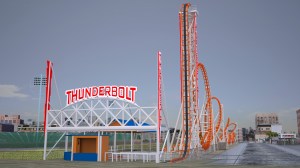 Rendering of the Thunderbolt. (Credit: Zamperla/Luna Park NYC)
