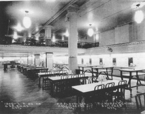 Inside the automat at 632 Broadway in 1929.