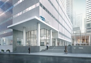 Rendering of the entrance to 237 Park Avenue. (Neoscape)