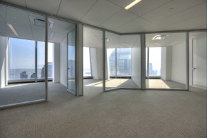 A prebuilt space at 1 World Trade Center. 