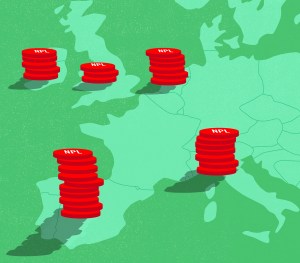 The nonperforming loan market in Europe is moving south.