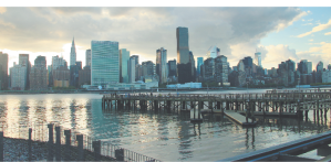 Hunters Point Park pier in Long Island City.